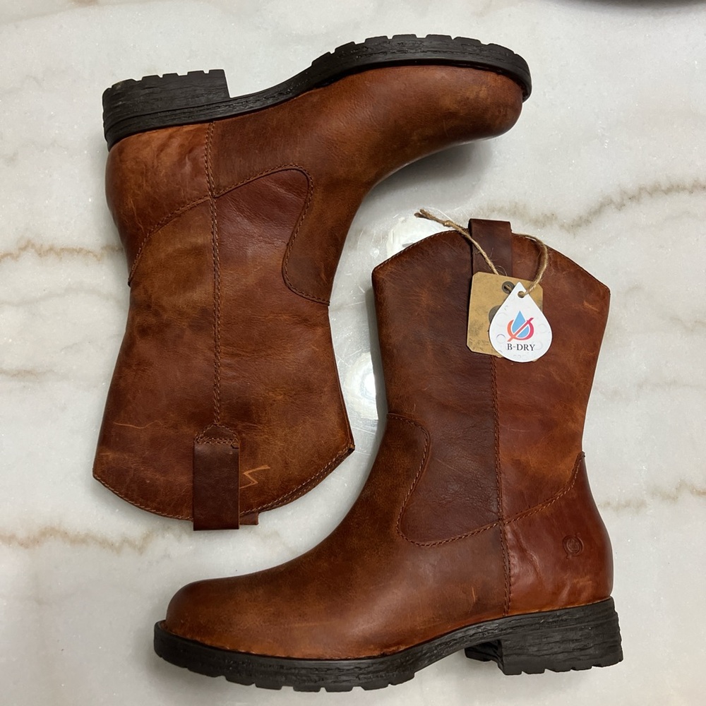 Brown Leather Ankle Boots